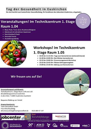 Flyer zum Tag der Gesundheit