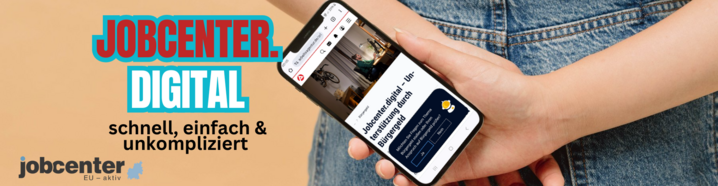 Erledigen Sie Ihre Angelegenheiten digital Banner jobcenter.digital